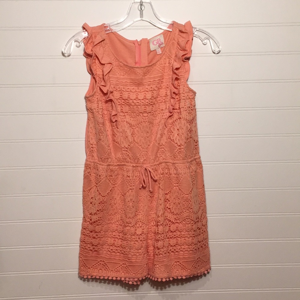 Light pink romper.